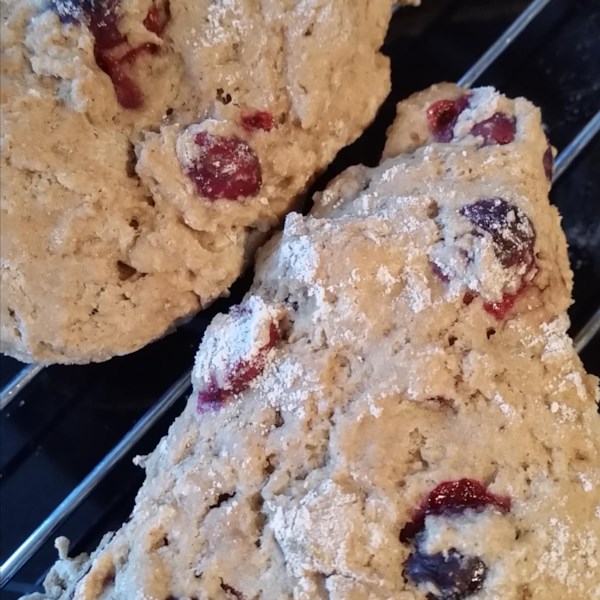 Cranberry "Cream" Scones